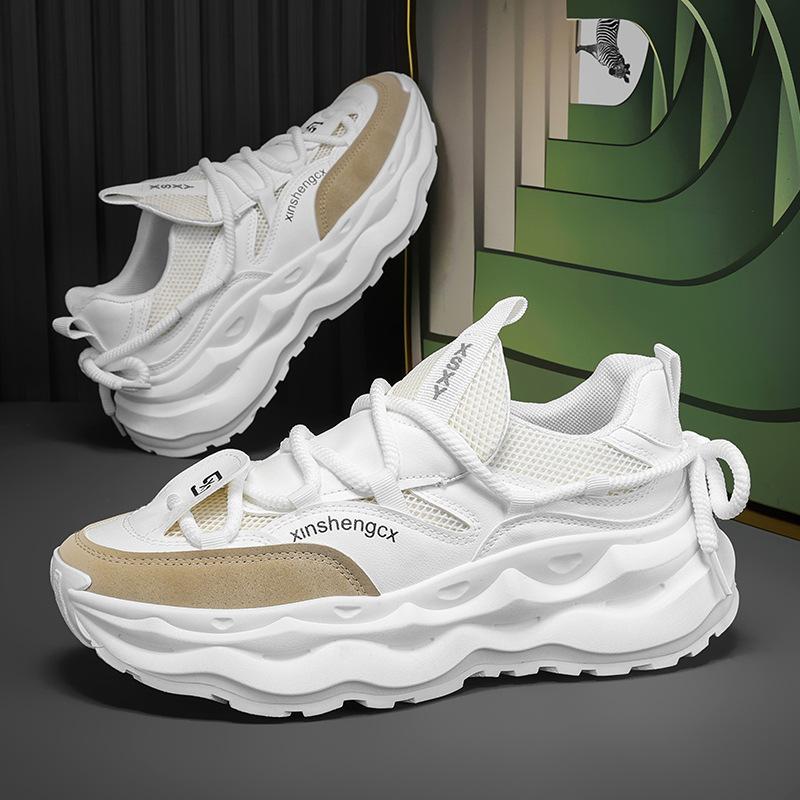 Мужская обувь Летняя сетчатая дышащая спортивная обувь Универсальная повседневная обувь Young And Young Толстые подошвы Увеличить