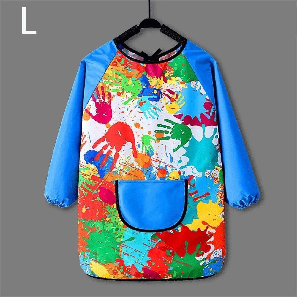 Long Sleeved Kids Painting Apron Polyester Baking Bibs New Cooking Apron