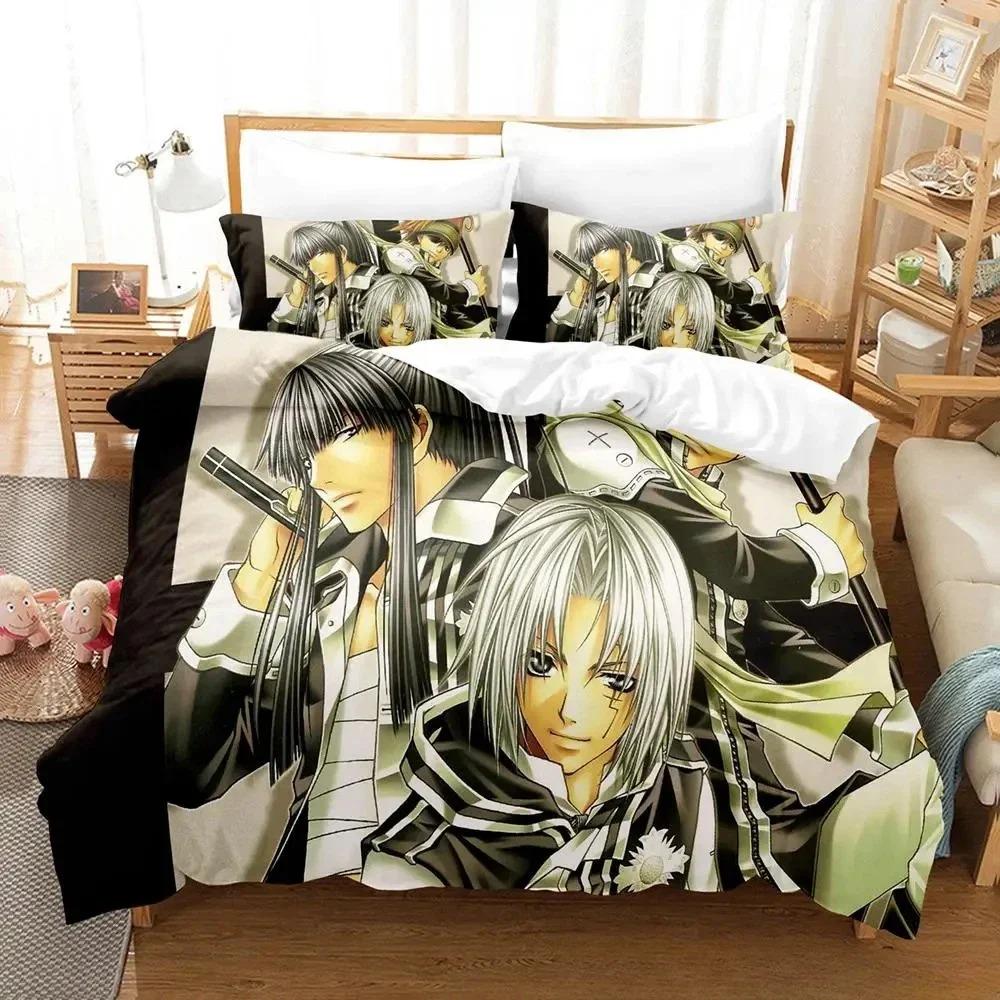 Soft Lightweight Single Twin Full Queen King New D Gray man Size Bed Adult Kid Bedroom Sets Anime parure de lit Quilt