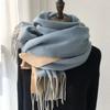 Fashionable Large Scarves for Woman Comfortable Cashmere-like Acrylic Thick Scarf Winter Windproof Scarves