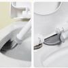 A set of silicone toilet cleaning brush, wall mounted toilet cleaner, broom, modern bathroom kit,and beauty bathroom accessories
