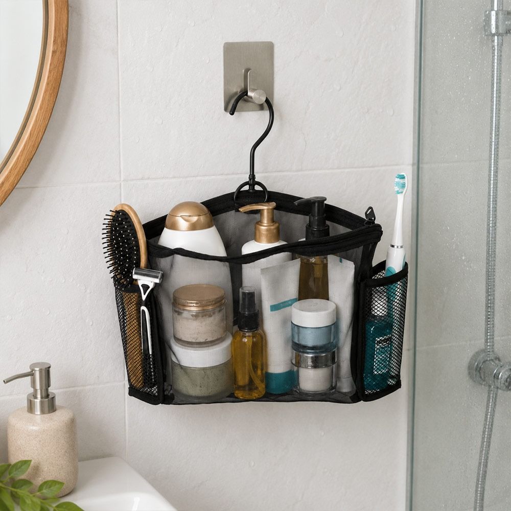 Mesh Transparent Makeup Organizer Hollow Storage Storage Organizer Bag Cosmetic Bag Travel