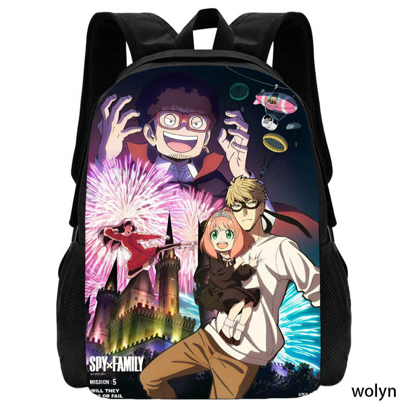Школьный рюкзак Spy Cartoon Anime Backpack Семейный рюкзак, легкий школьный рюкзак Mochila, рюкзаки для детей, сумки для девочек