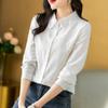 Women's Spring Summer Temperament Commuter Shirt Design Comfortable Casual Button Top