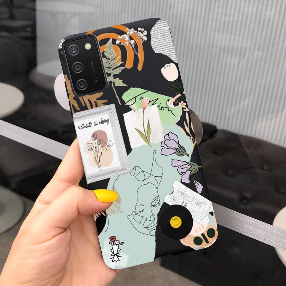 Women Fashion Girly Phone Case For Samsung M02S M02 Back Cover Rubber Pudding Bumper For Fundas Samsung Galaxy M02 Sodt Silicone