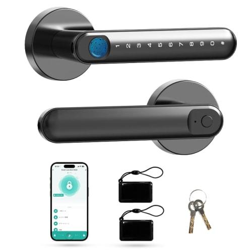 Chatlock HM Compatible Smart Lock, No Installation Required, Aftermarket Auto-Lock for Entryway, Electronic Lock, Professional, Fingerprint Authentica