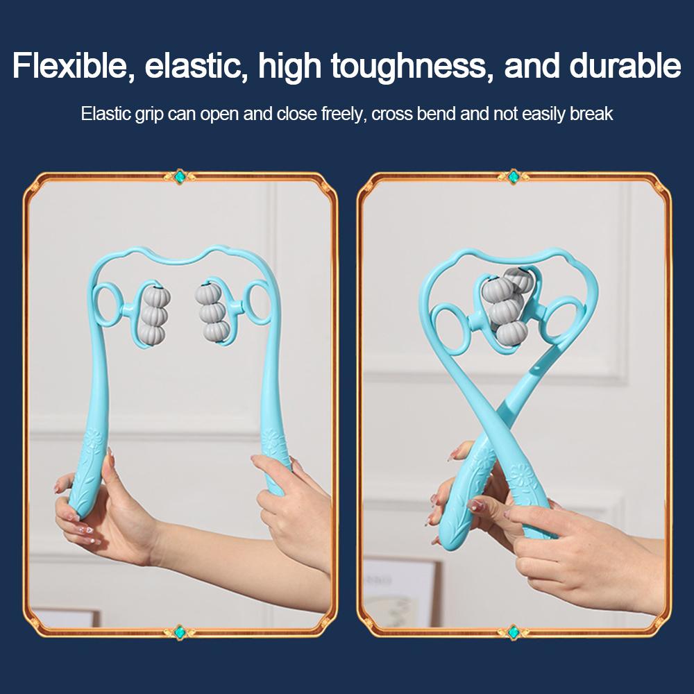 Роликовый инструмент Массажер для шейного отдела позвоночника Расслабьте шею для облегчения боли Глубокотканный массажер для шеи Роликовый массажер для шеи Талии Ног Стоп