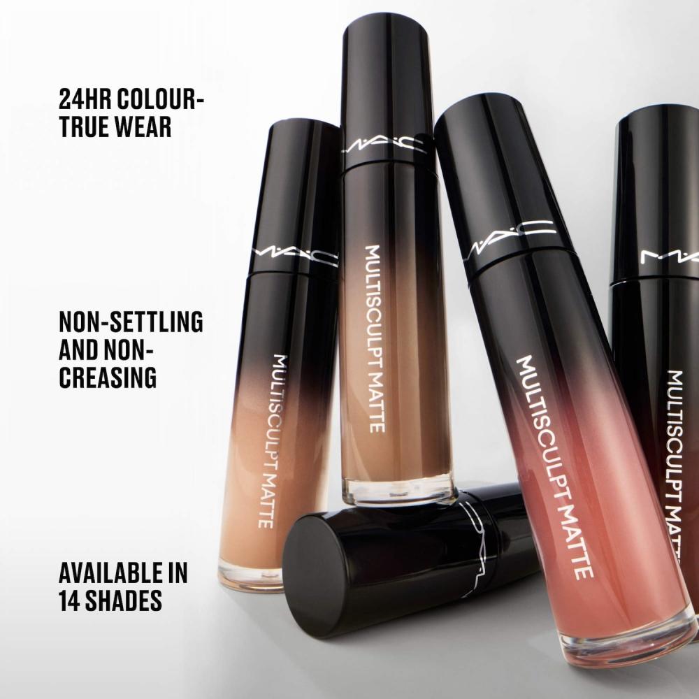Mac Cosmetics Multisculpt Matte Liquid Eyeshadow + All Over Colour 0.14 Oz 4 Ml Painterly Nude Beige