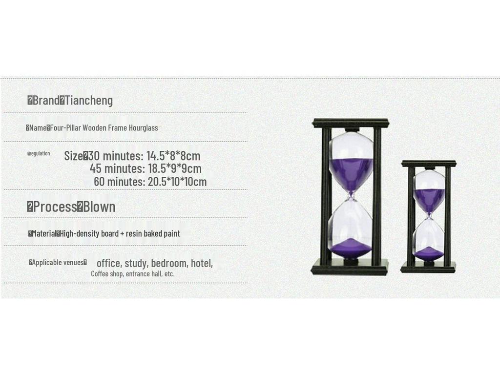 Multicolor Wooden Hourglass: 5/15/30 Minute Timer for Kids' Brushing & Creative Decor