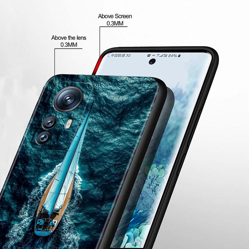 Модный чехол для телефона с рисунком самолета для Xiaomi Mi 15 14 13 13T 12 12T 12S 11 11i 11T Pro Ultra Lite 5G Черный Мягкий
