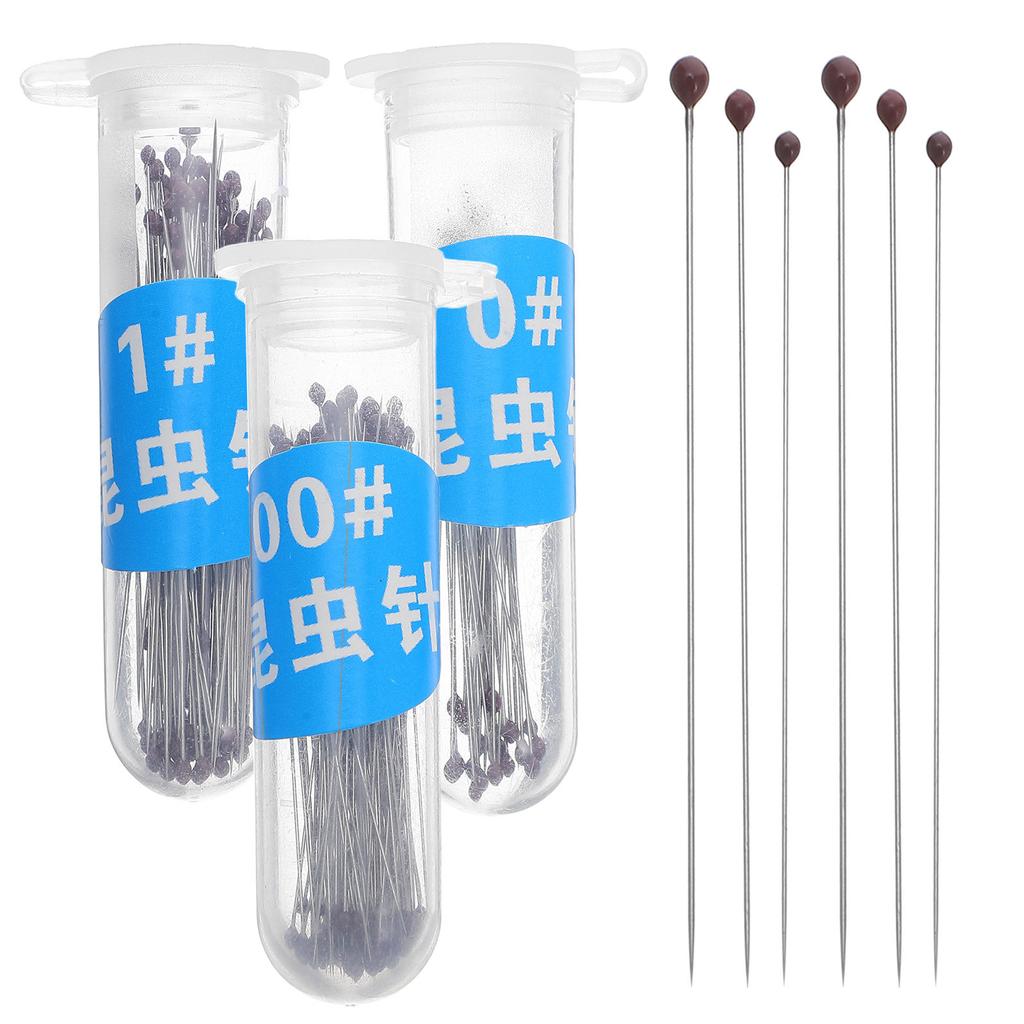 300Pcs Insect Specimen Pins Stainless Steel Rust-Resistant Precise Mounting Needles for Entomology Display Butterfly Collection