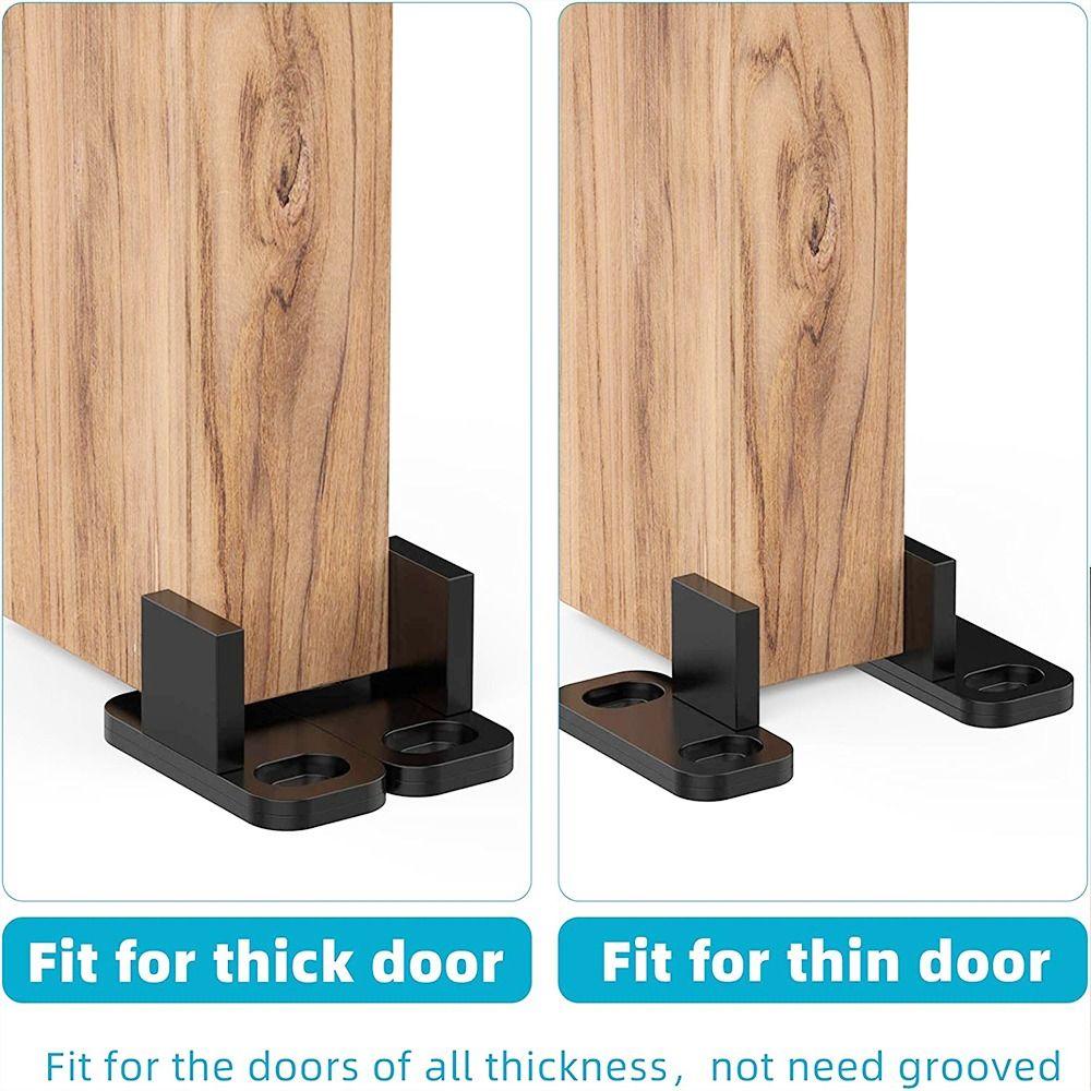 Swing Stopper Door Floor Guide Stay Roller Sliding Door Guide Door Slides Rails  for Barn Door