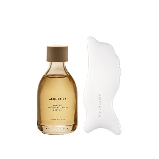 AROMATICA Масло для тела 50 мл Discovery Kit (включая стекло гуаша), выбрать 2 типа