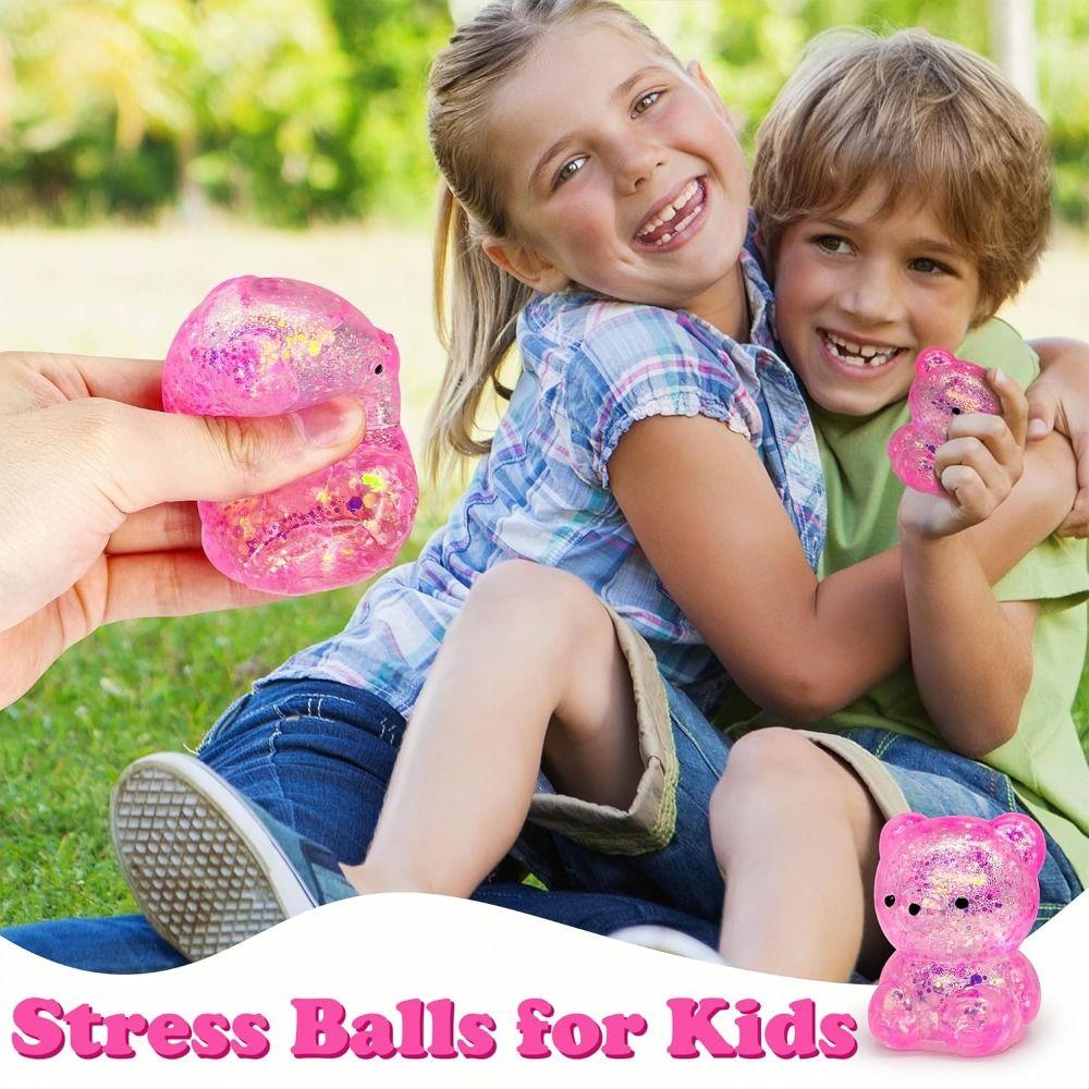 Cute Sugar Stress Ball Sensory Toys Soft Squishy Ball  for Kids Easter Basket Stuffers