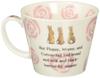 Peter Rabbit Porcelain Soup Cup (400ml) (Rose) Yamaka Shoten, Made In Japan, PR322-36