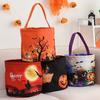 Halloween Candy Bucket Decoration With Lights Halloween Basket Lights Reusable Candy Basket Tote Bag For Party Favors