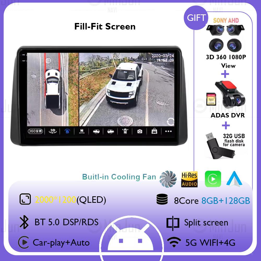 Для Chrysler 2011 - 2015 Grand Voyager 5 Car Radio Android 14 Мультимедиа Беспроводной Carplay Авто Стерео QLED Сенсорный Экран