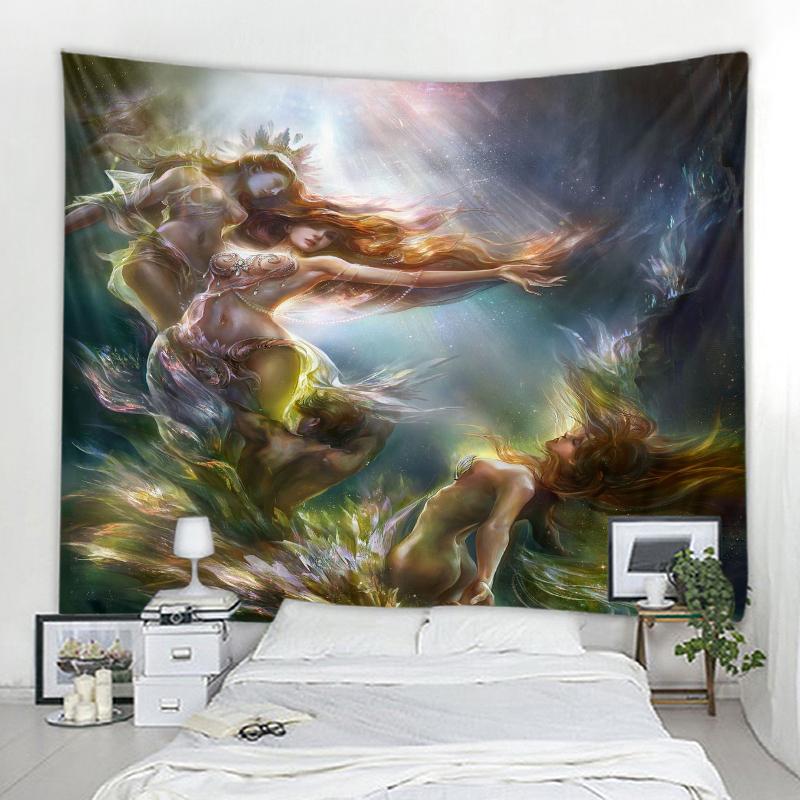 Мандала Бохо настенный гобелен домашний фон украшение гобелен готический женский средневековый художественный гобелен