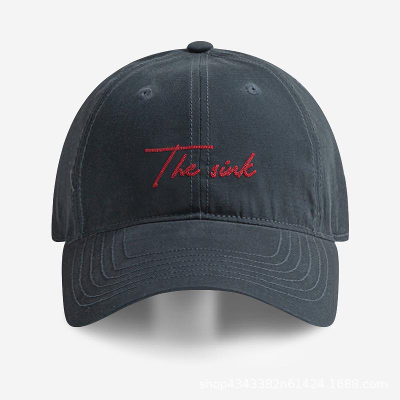 FITHATUNME peaked cap children round face can wear deep top sunshade big brim show face small English letters