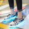 Fashion Hot Sale 2024 Adult Womens Mens Kid Luminous Sneakers Glowing USB Charge Boys LED Colorful Light-up Shoes Footwear Dancing Shoes
