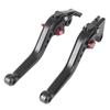AL-mart Motorcycle Short Style Brake Levers Clutch Levers Levers Set 6 Levels Adjustable for Kawasaki Z125 Pro 2016-2021, Z250SL 2016-2017