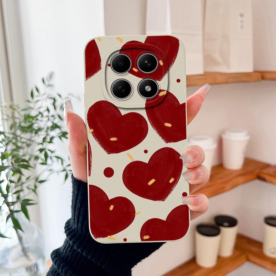 Чехол для Poco M8 Pro Милый дизайн Ударопрочный Защита для телефона Мягкий Жидкий Силикон Высокое качество Задняя крышка Для Poco M 8 M8Pro Capa