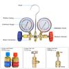 2024 Air Condition Gauge for R12 R22 R-404A R-134a Refrigerants, Manifold Gauge Manometer Valve 500psi with Visual Mirror