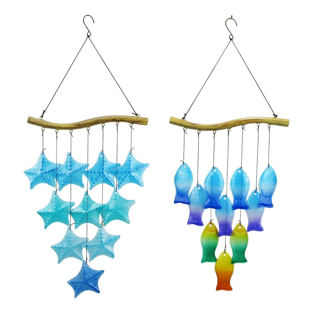 Стеклянный колокольчик ветра Уникальный подарок для бабушки, мамы, друзей Ручная работа Наружный декор для сада, улицы, веранды, патио, заднего двора