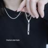 Hip-Hop Whistle Pendant Necklace - Trendy Sweater Chain Accessory