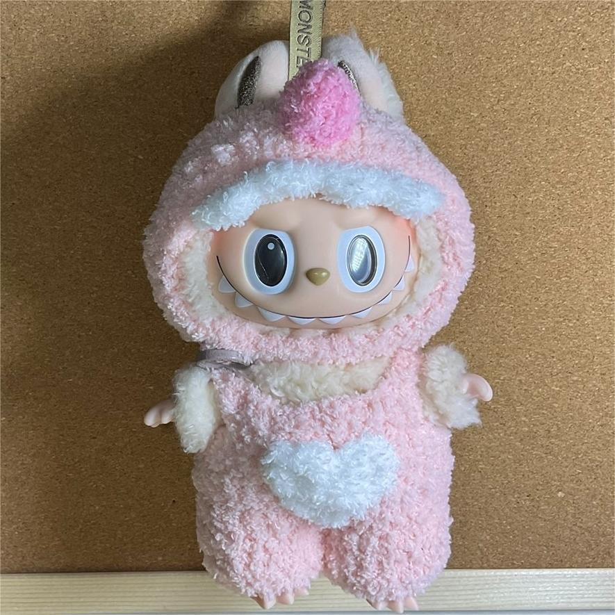 Кукольная одежда Labubu Three Generations - 17 см, наряды для кукол в виде бьющегося сердца, в виде макарон, из винила