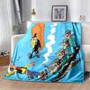 Lucky Luke Western Cowboy Flannel Blanket Cartoon Print Warm Sofa Throw Vintage Home Decor Gift For Comic Fans