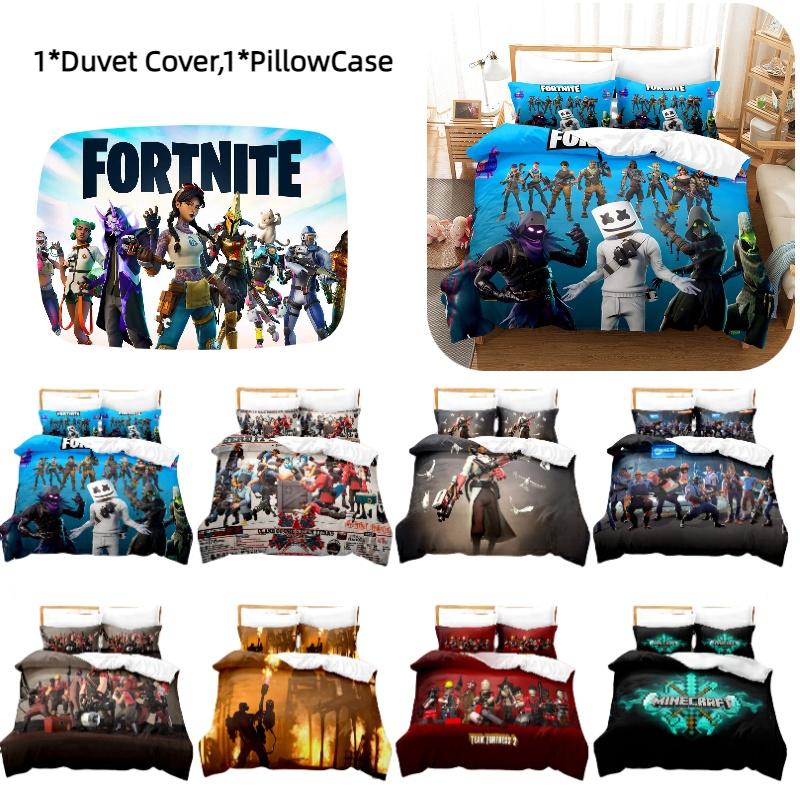 Trendy 3d Print Home Textile Set Fortnite Inspired American Style