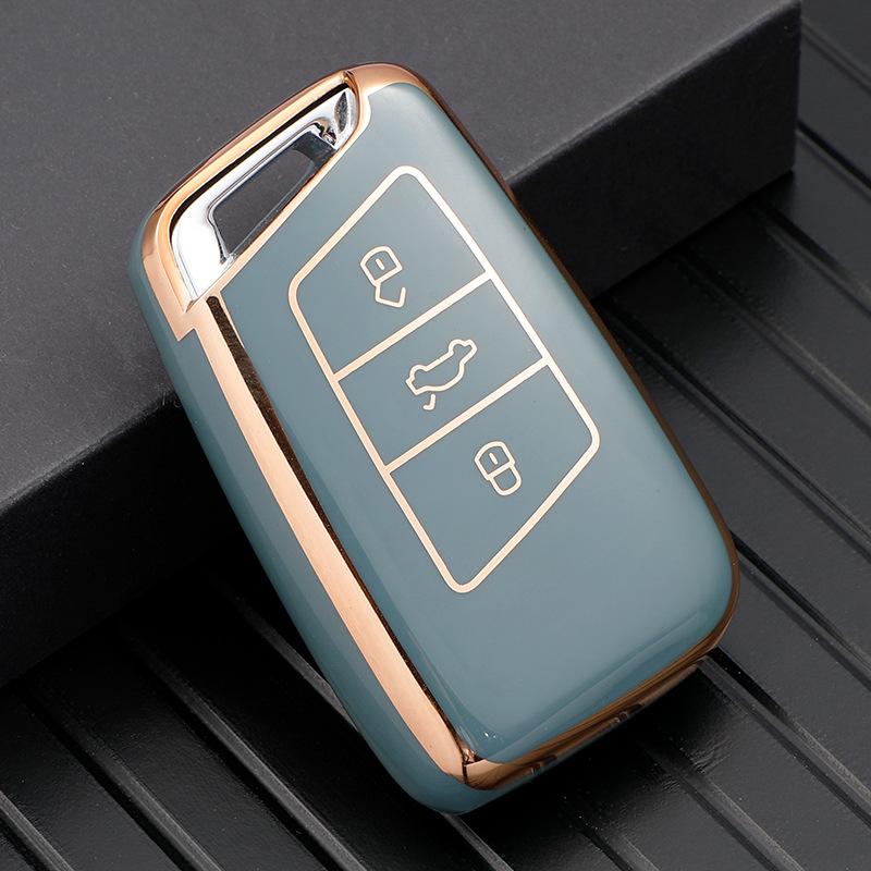 Чехол для дистанционного ключа из ТПУ для Volkswagen VW Magotan Passat B8 Golf для Skoda Superb A7 Kodiaq, защитные аксессуары