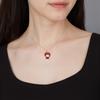Swarovski Ожерелье Hello Kitty с клубникой для женщин, разноцветное 5374364