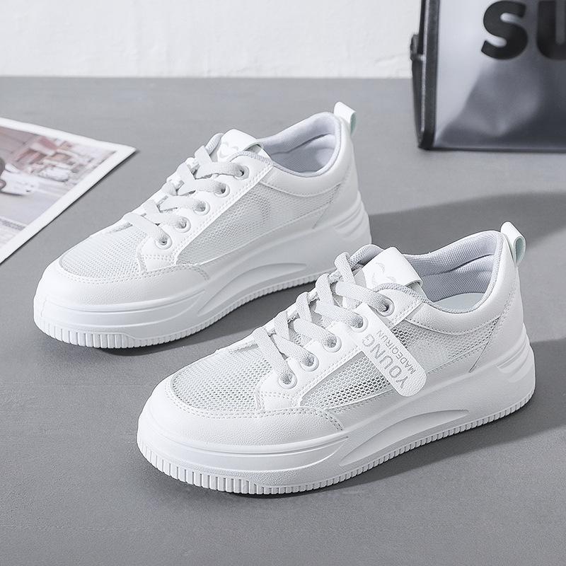 Женские маленькие белые туфли Hundred Fashion Shoes Flat Casual Shoes Sneakers