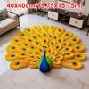 Ковер в форме павлина, Мягкий дверной уплотнитель, Коврик с павлином для гостиной, Чайный столик, Прикроватный