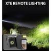 Многофункциональные очки XTE, предупреждающий фонарь с зарядкой TYPE-C, компактные и портативные, сенсорный налобный фонарь