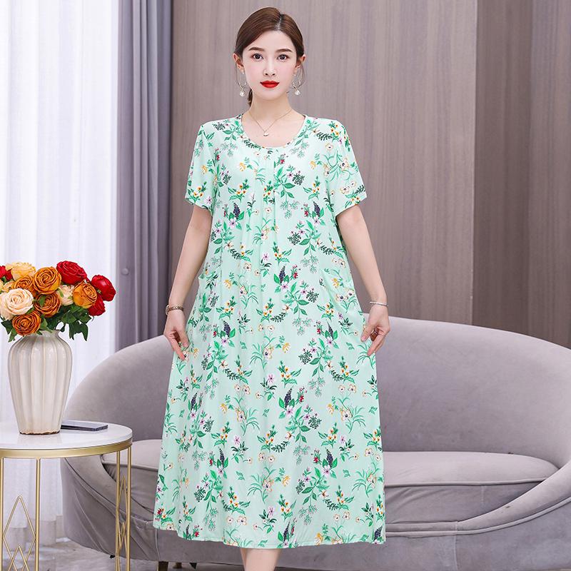 Винтажное длинное платье для женщин, элегантные летние платья с коротким рукавом