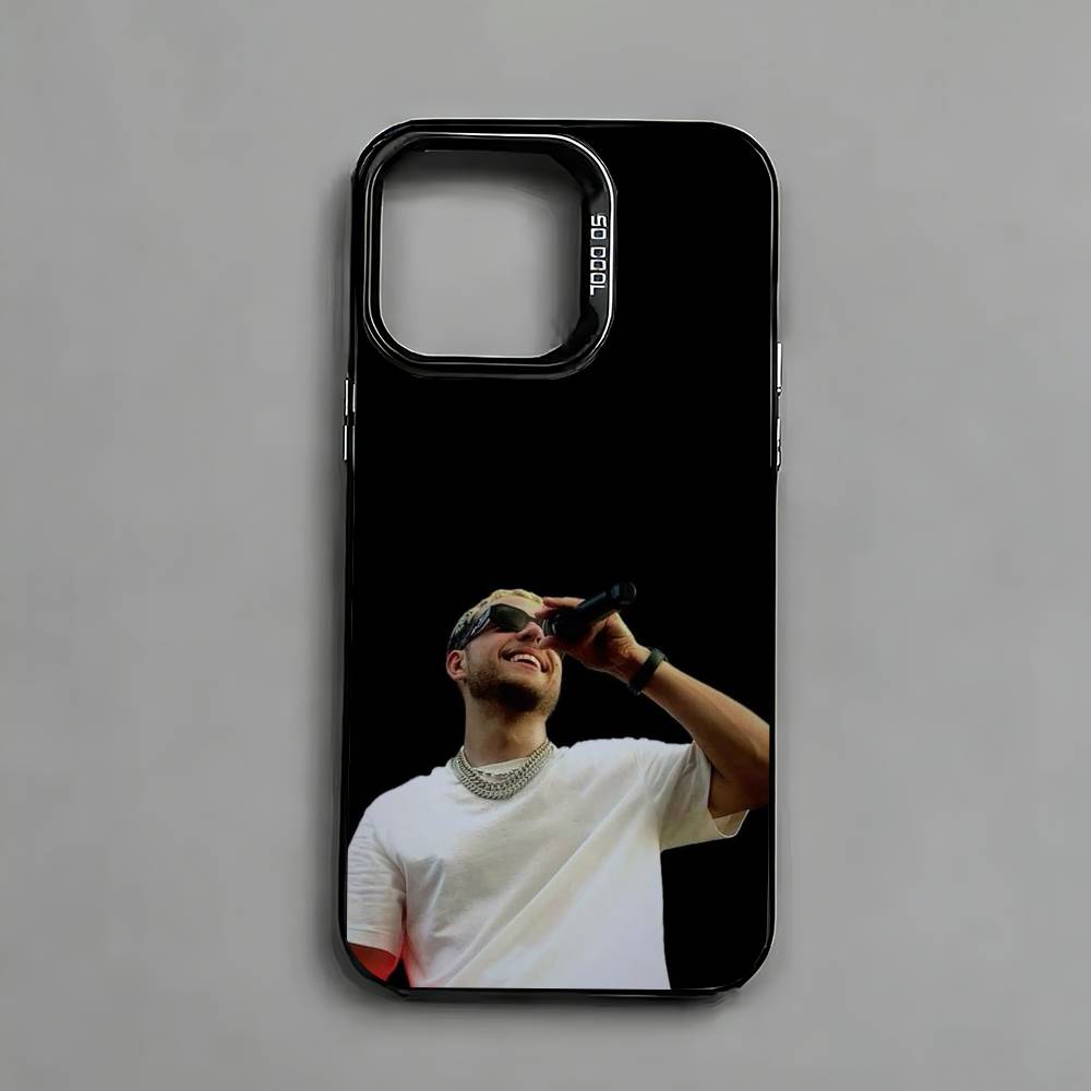 PLK-K Rapper Mathieu Phone Case For iPhone 17,16,15,14,13,12,11 Plus,Pro Max,XS,Colored Silver Plated Inside Cover