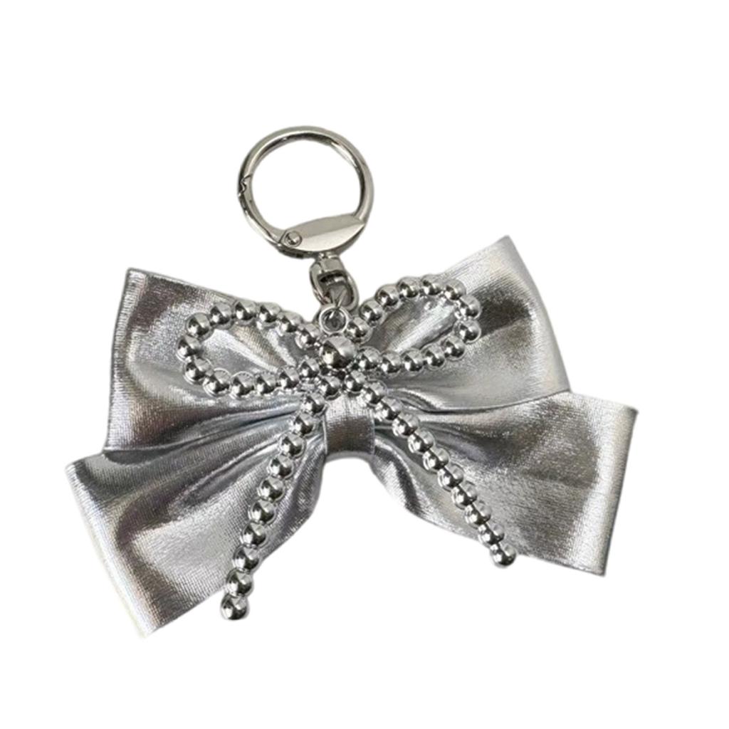 Elegant Keychain Pendant Accessory Portable Bowknot Phone Pendant Keychain Bag Decoration for Women and Girls