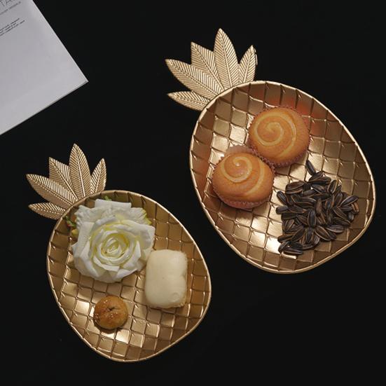 Поднос для фруктов, большая вместимость, изысканное деревянное блюдо в форме листьев/ананаса, сервировочное блюдо, товары для дома