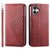 For iPhone 17 Case Calf Texture PU Leather Wallet Phone Cover with Wrist Strap