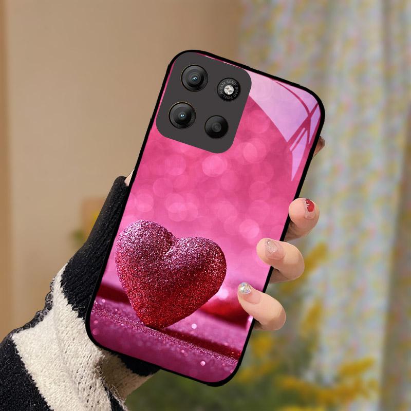 Для Motorola Moto G15 Чехол Закаленное Стекло Противоударный Чехол для Телефона Для Moto G 15 MotoG15 Чехол Ударопрочный Жесткий ПК Корпус Задний Бампер