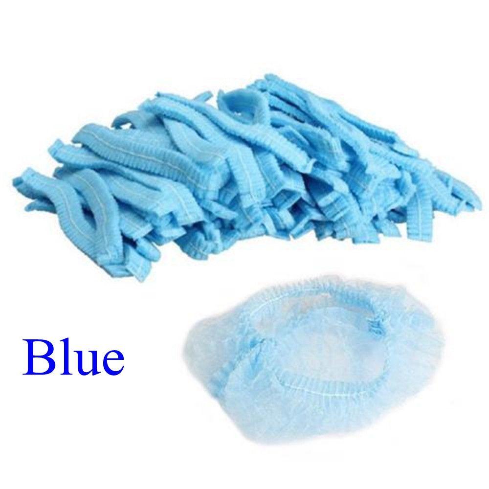 100 Pcs Disposable Stretch Non Woven Fabric Catering Hat Eyebrows Tattoo Hair Net Caps Microblading