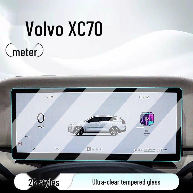Защитная пленка из закаленного стекла для экрана навигации и консоли Volvo XC70