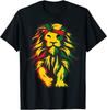Lion Juneteenth Cool Black History African American Flag Unisex T-Shirt