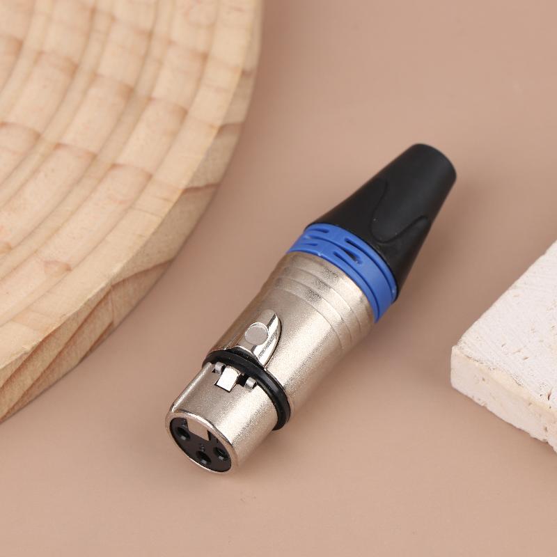 1Pc Pin XLR Plug Jack Male / Female Microphone Connector MIC Adapter XLR Cable Terminal Audio Wire Connector
