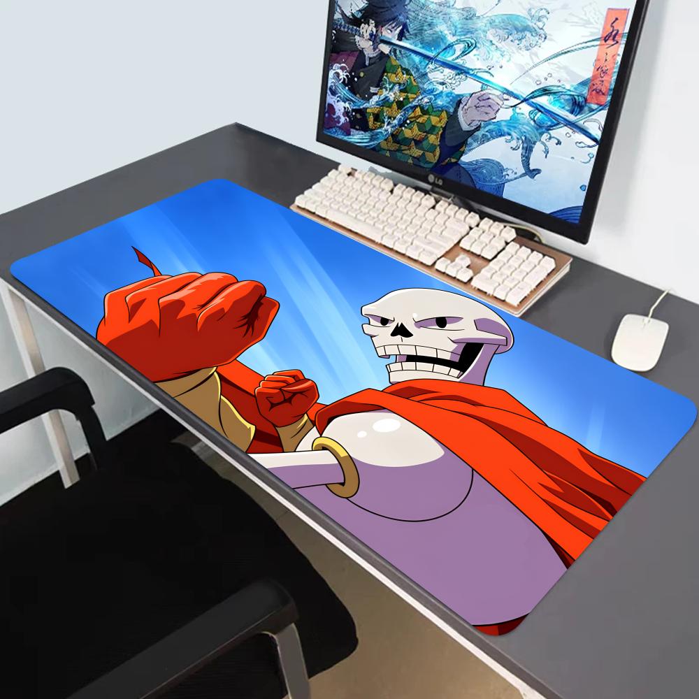 HYBXAXC Computer Laptop Mousepad Undertale Large Gaming Mouse Pad Keyboard Pads Deskmat PC Gamer Mouse Mat Silicone Mausepad