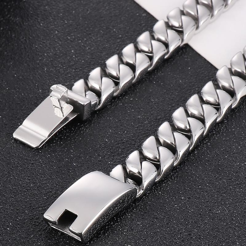 Mens Curb Chain Necklace 20-26 Inches 12MM Wide Long Necklaces For Men Best Friends Stainless Steel Jewelry Gifts For Birthday