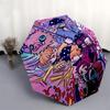 1pc Outdoor Umbrella with Demon Slayer Characters, Automatic Opening/Closing, Portable Tri-Fold Design, 8-Rib Iron Frame - Perfect Gift for Fans,